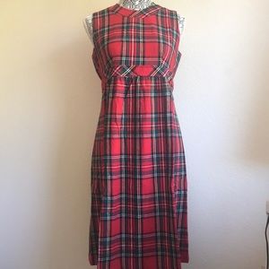 Vintage tartan plaid  Saks Fifth Avenue jumper
